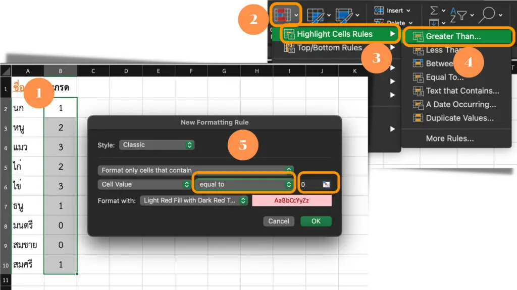 Conditional Formatting