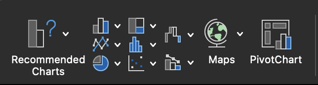 เมนู Insert Chart