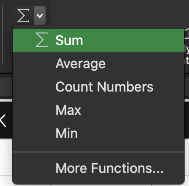 เครื่องมือ Sum