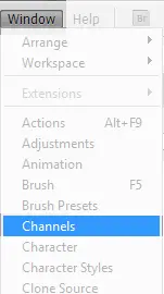 Open Channels Palette