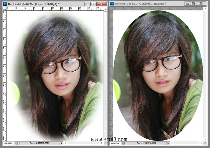 Feather effect example