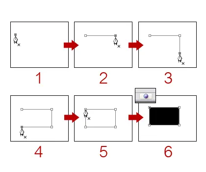 Pen Tool Straight Line