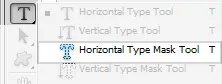 Horizontal Type Mask Tool
