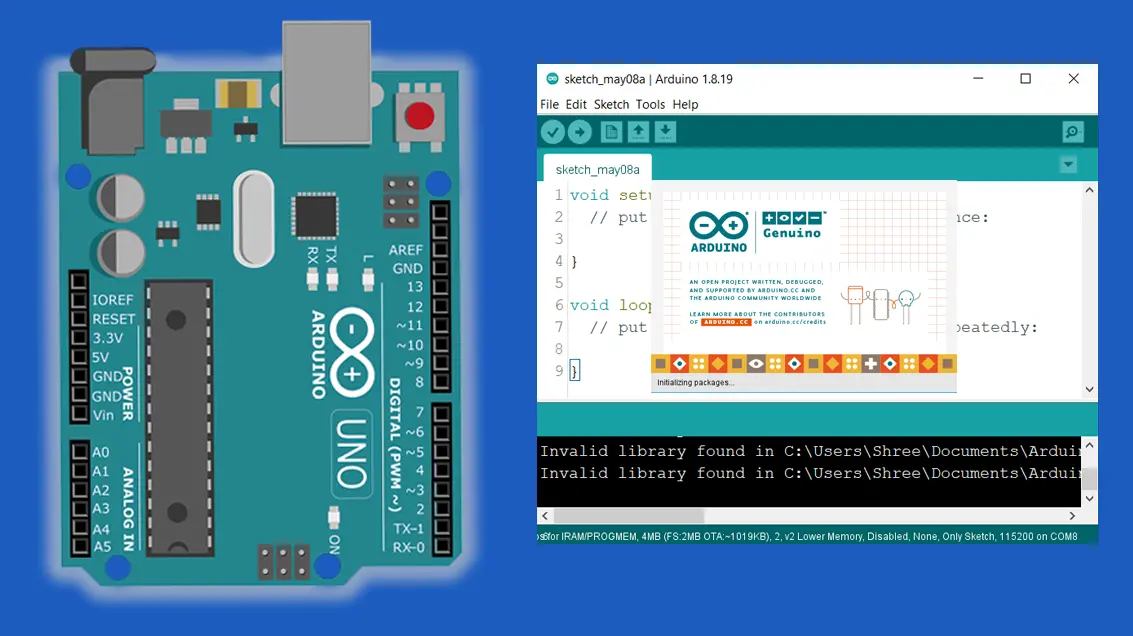 หน้าดาวน์โหลด Arduino IDE